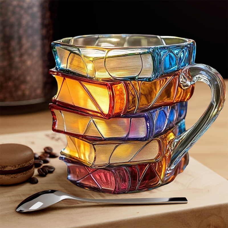 Lampada Decorativa Premium – Unique Handmade 3D Happiness Mug for Reading Enthusiasts