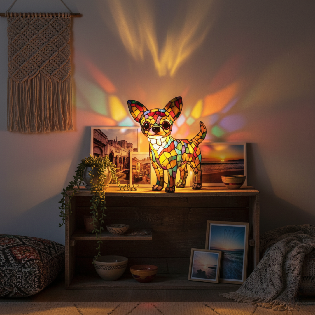 Lampada Decorativa Premium – Chihuahua of Eternal Glow, Heart of a Home