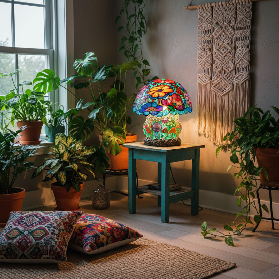 Lampada Decorativa Premium – Frosted Mushroom Light