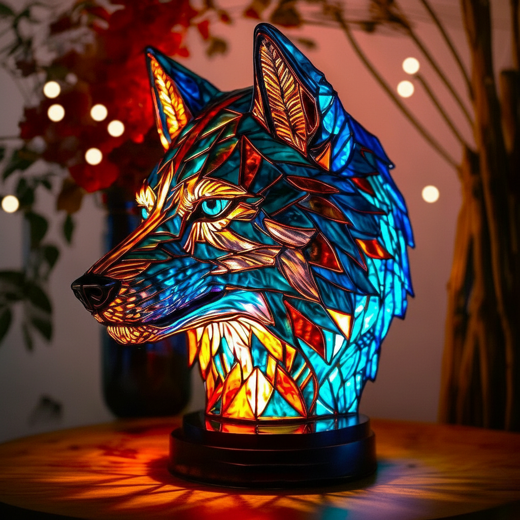 Lampada Decorativa Premium – Enchanting Wolf Lamp