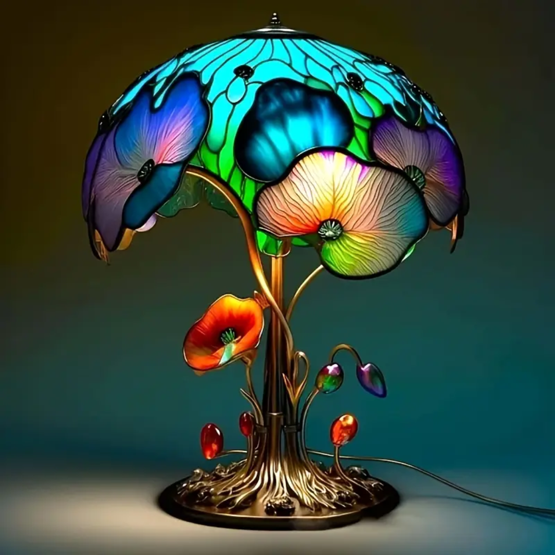 Lampada Decorativa Premium – Boho Chic Mushroom Floral Lamp