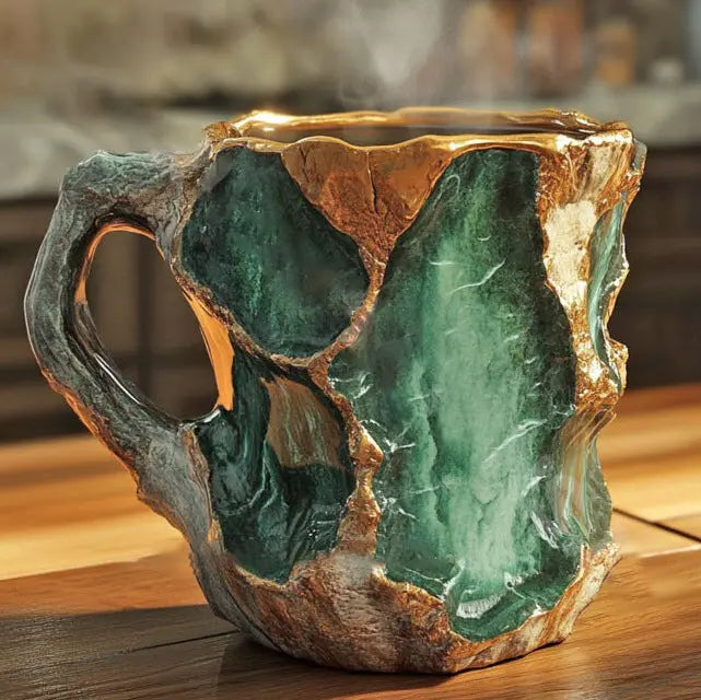 Lampada Decorativa Premium – Crystal-Infused Mineral Coffee Mugs