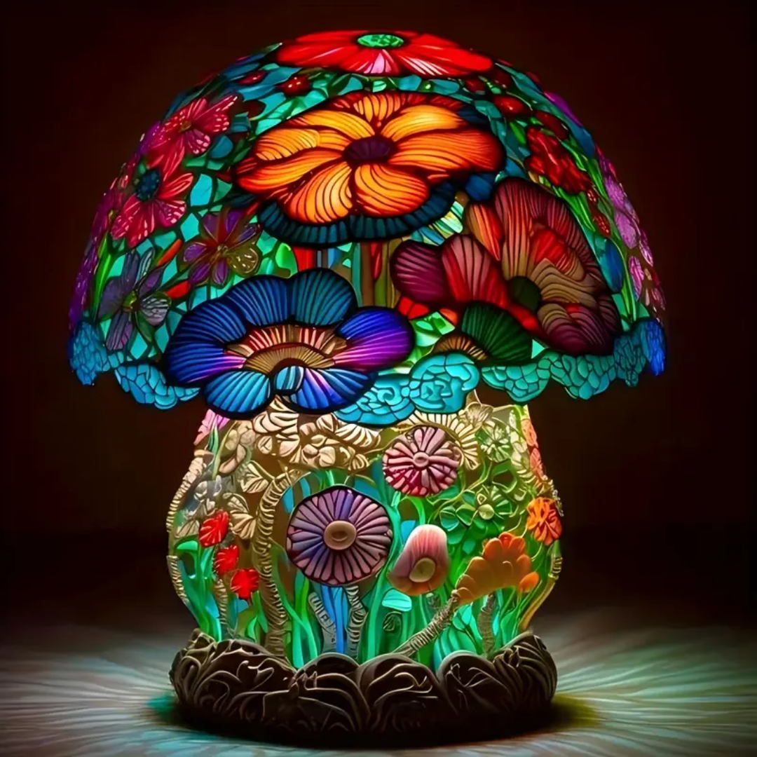 Lampada Decorativa Premium – Frosted Mushroom Lamp