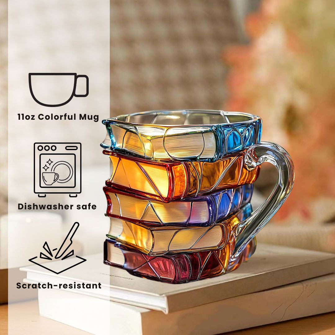 Lampada Decorativa Premium – Unique Handmade 3D Happiness Mug for Reading Enthusiasts