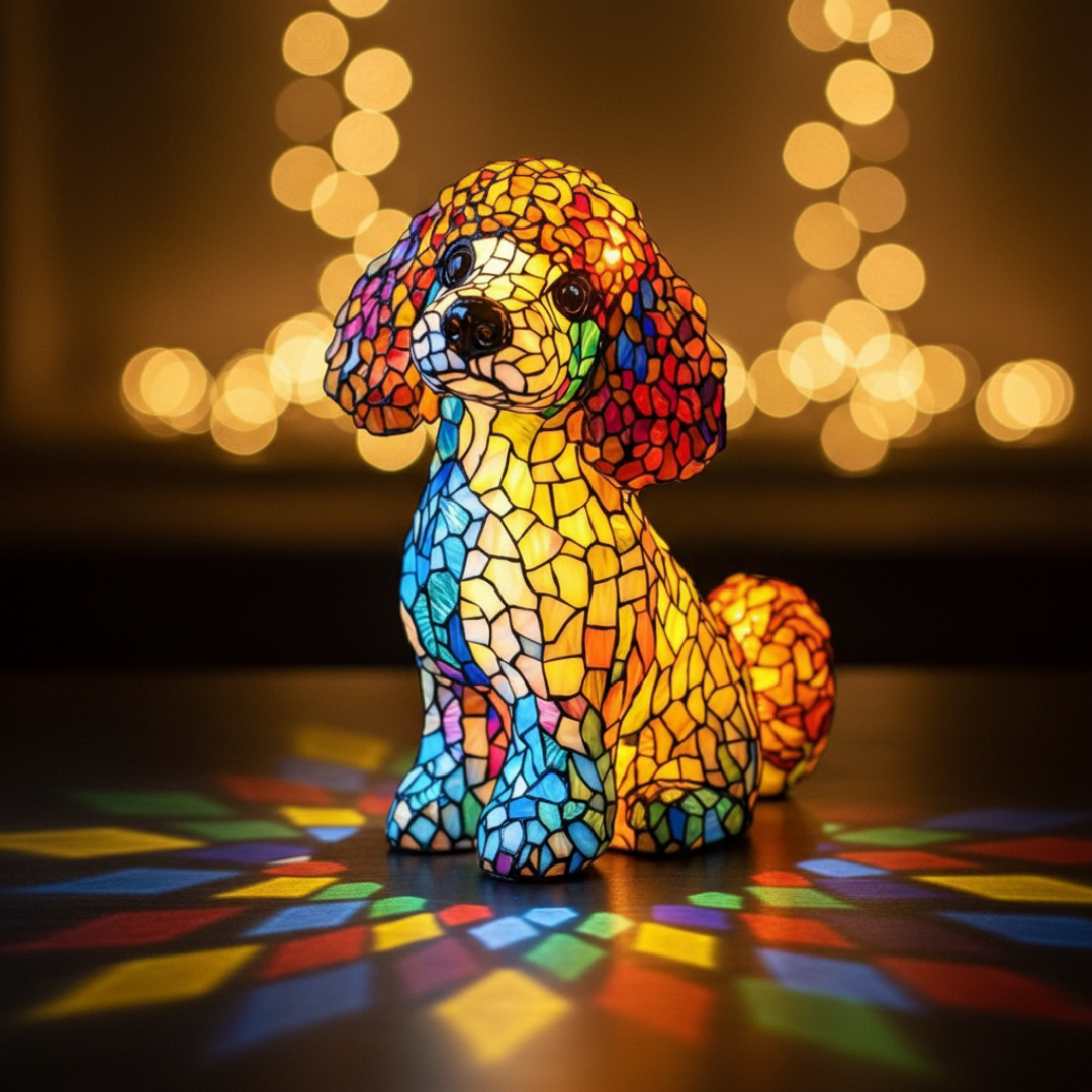 Lampada Artigianale – Aurora the Poodle of Eternal Gentle Glow