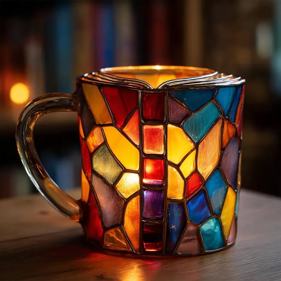 Lampada Decorativa Premium – Artisan 3D Aurora Book Mug