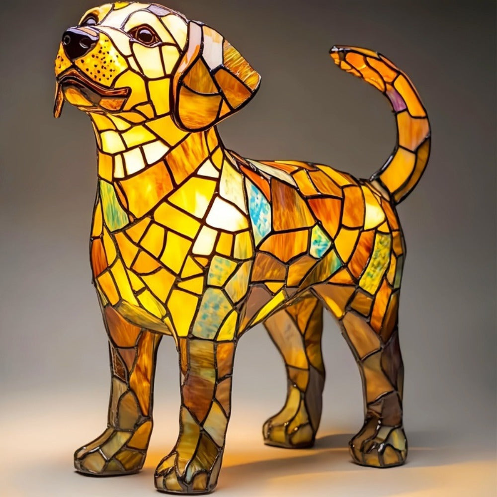 Lampada Artigianale – Aurora, the Labrador of Gentle Eternal Light