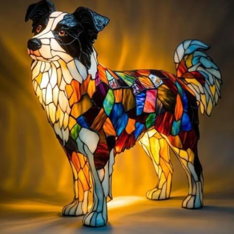 Lampada Decorativa Premium – Border Collie Dog Breed
